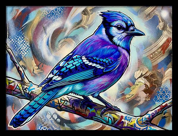 Blue Jay In Vibrant Colors