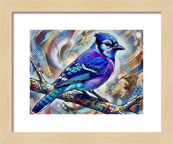 Blue Jay In Vibrant Colors