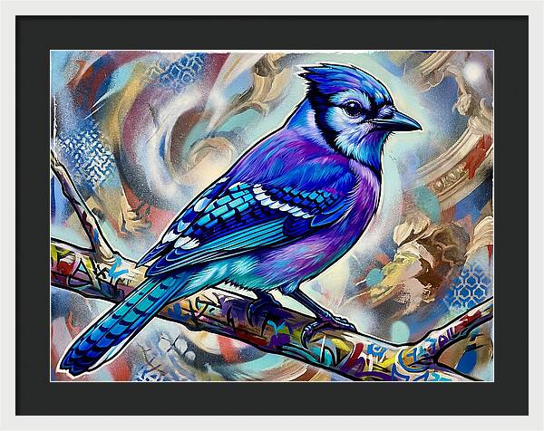 Blue Jay In Vibrant Colors