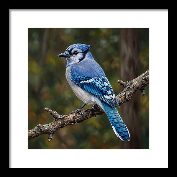 Blue Jay Perched Gracefully