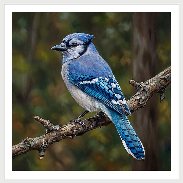 Blue Jay Perched Gracefully