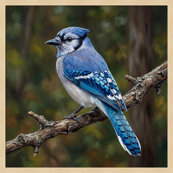 Blue Jay Perched Gracefully