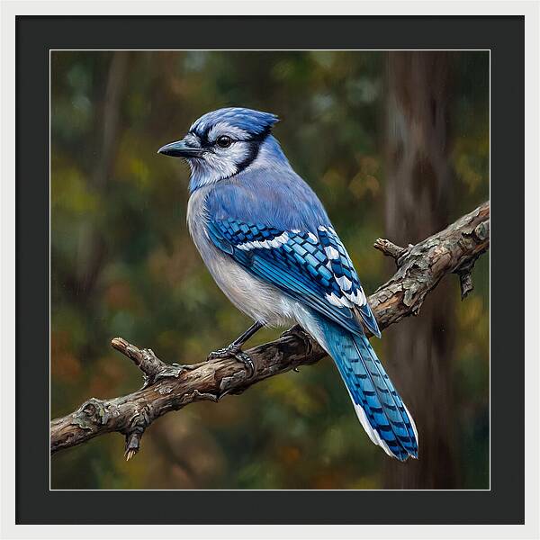 Blue Jay Perched Gracefully