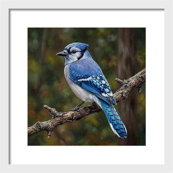 Blue Jay Perched Gracefully
