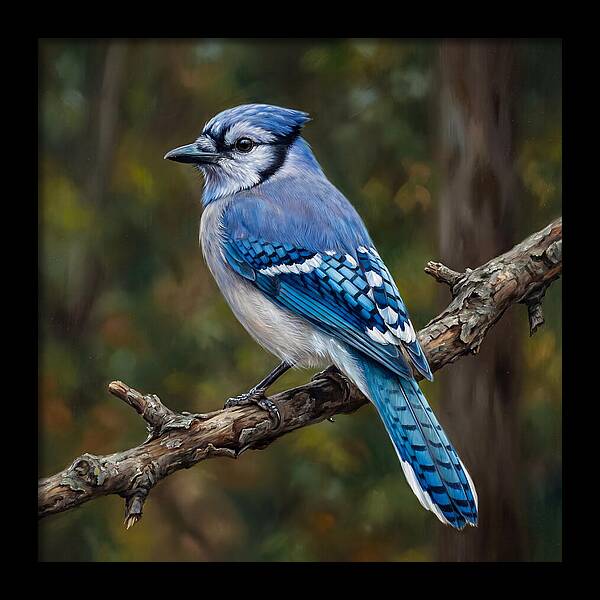 Blue Jay Perched Gracefully