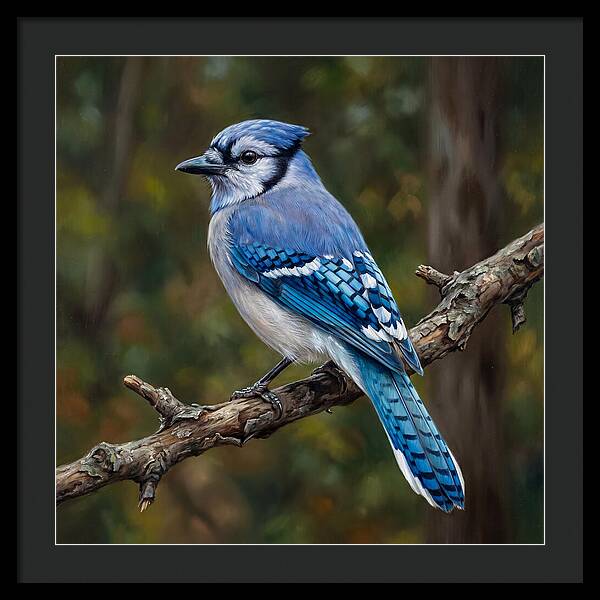 Blue Jay Perched Gracefully
