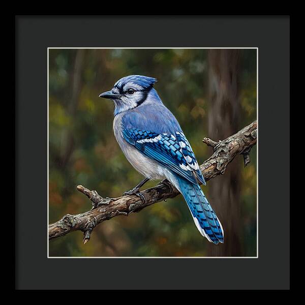 Blue Jay Perched Gracefully