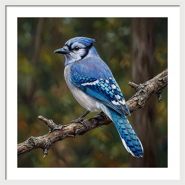 Blue Jay Perched Gracefully