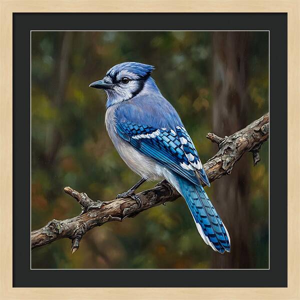 Blue Jay Perched Gracefully