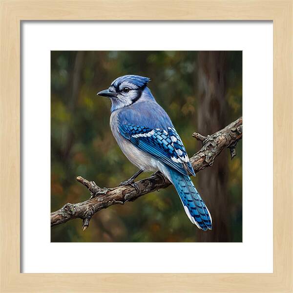 Blue Jay Perched Gracefully