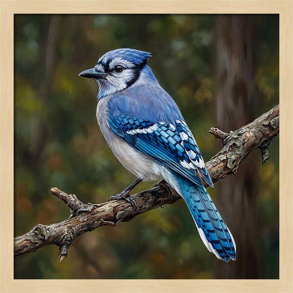 Blue Jay Perched Gracefully