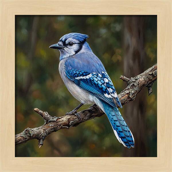 Blue Jay Perched Gracefully