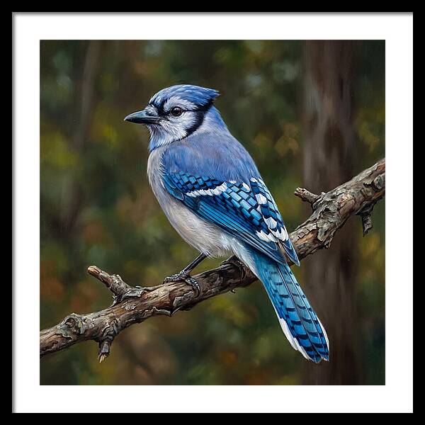 Blue Jay Perched Gracefully