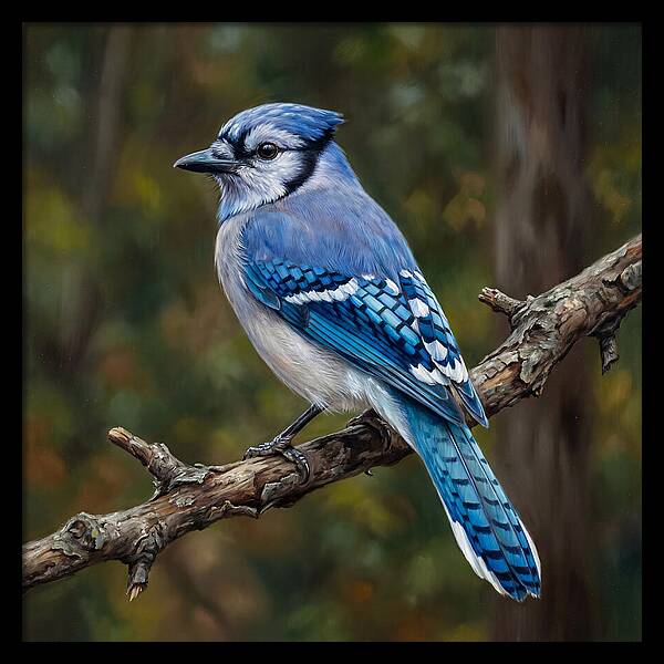 Blue Jay Perched Gracefully