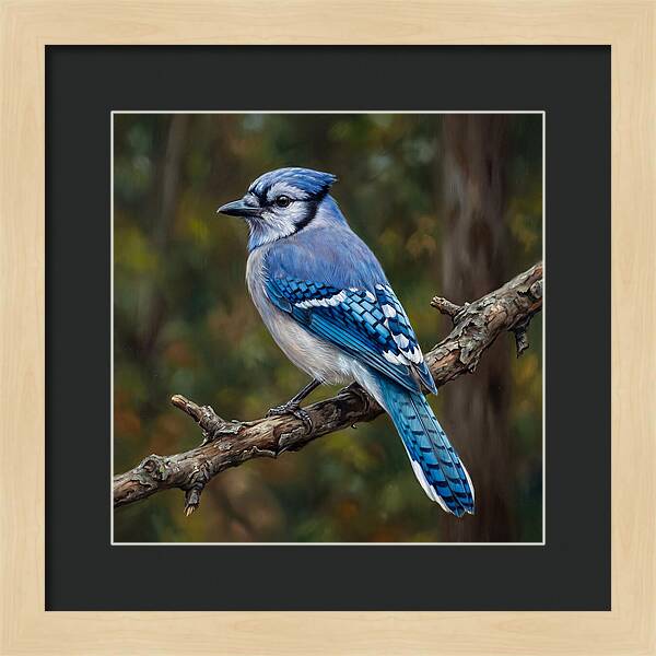 Blue Jay Perched Gracefully