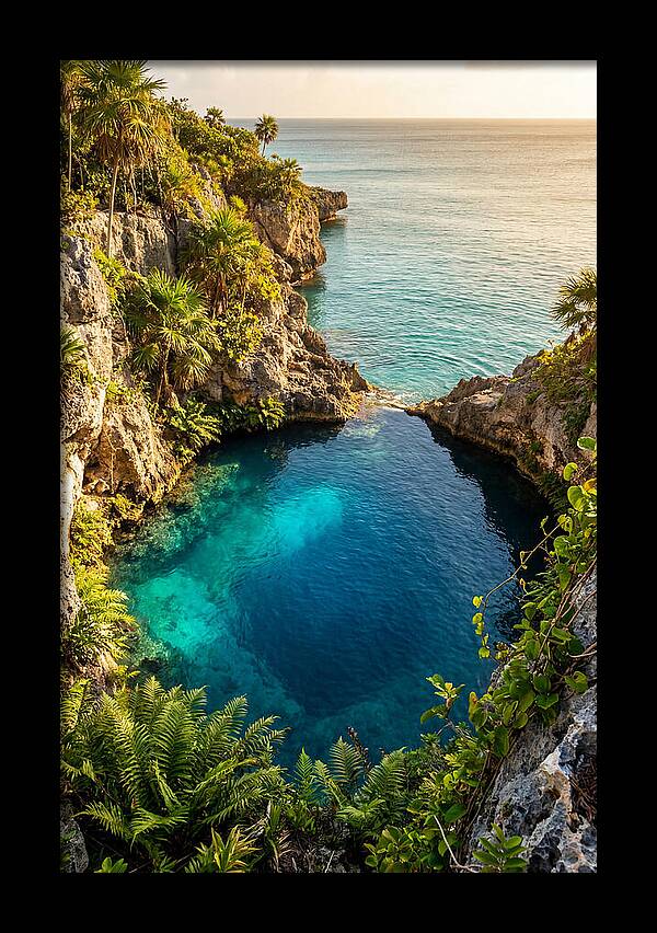 Blue Lagoon At Golden Hour