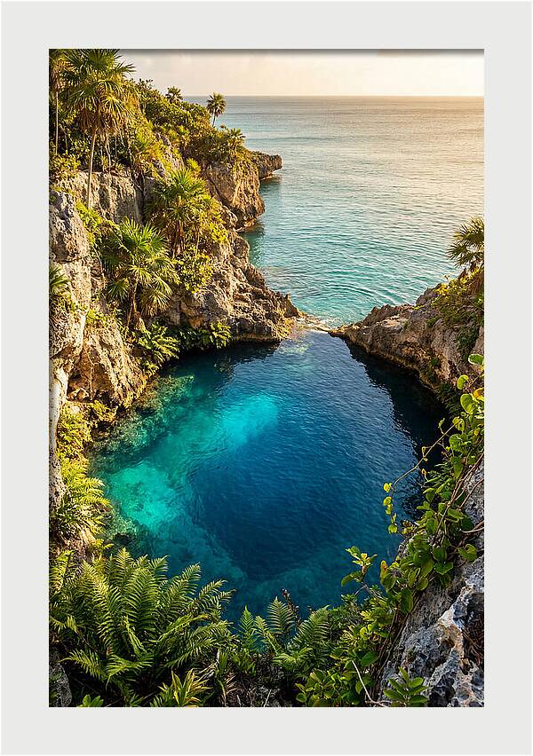 Blue Lagoon At Golden Hour