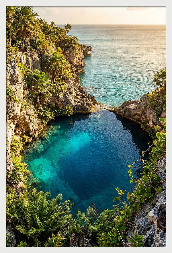 Blue Lagoon At Golden Hour