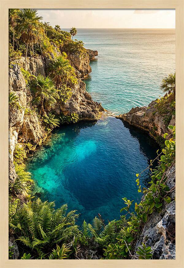 Blue Lagoon At Golden Hour