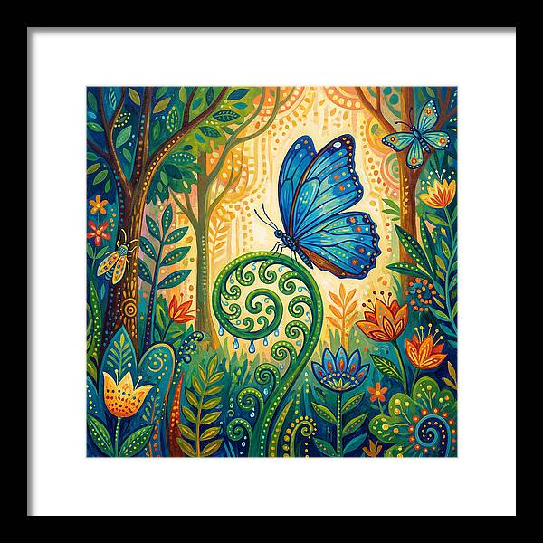 Blue Morpho Butterfly Dance