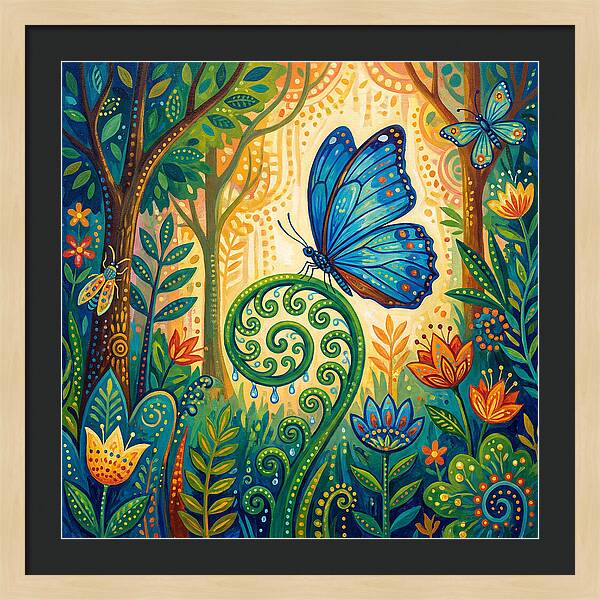 Blue Morpho Butterfly Dance