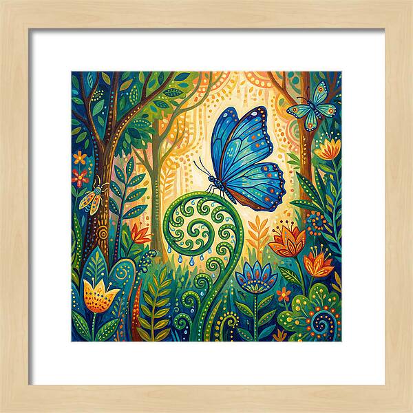 Blue Morpho Butterfly Dance
