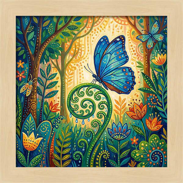 Blue Morpho Butterfly Dance