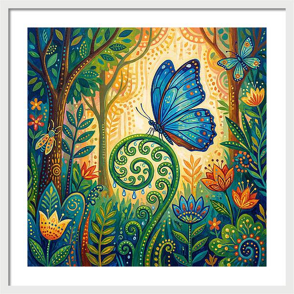 Blue Morpho Butterfly Dance