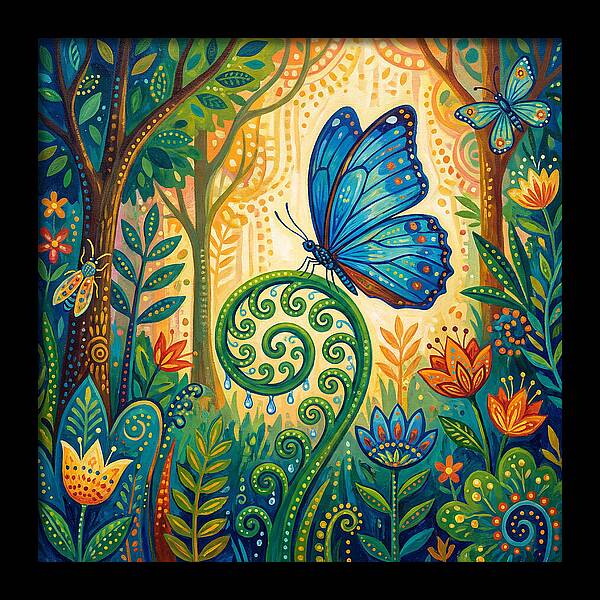 Blue Morpho Butterfly Dance