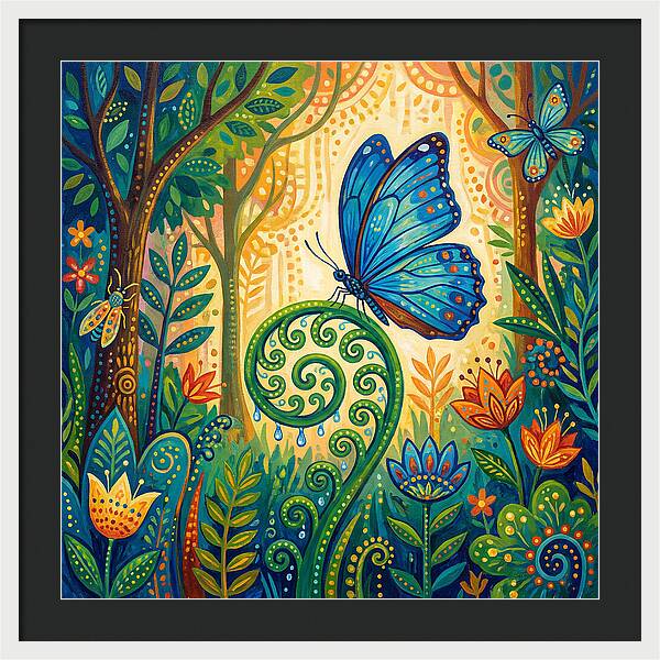 Blue Morpho Butterfly Dance