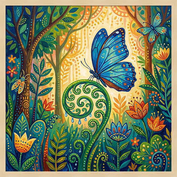 Blue Morpho Butterfly Dance