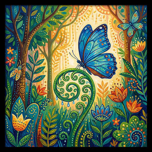 Blue Morpho Butterfly Dance