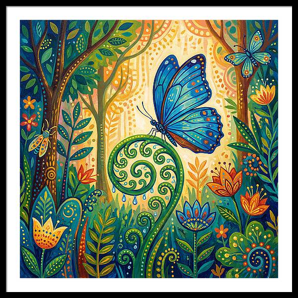 Blue Morpho Butterfly Dance