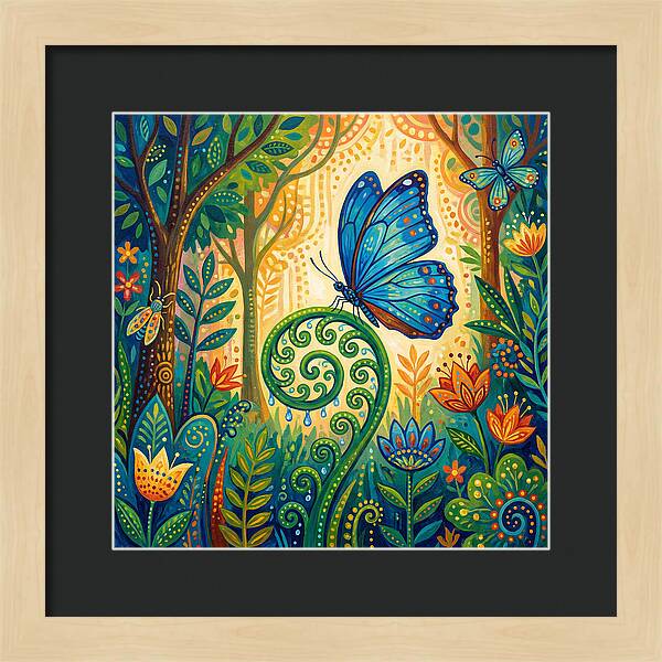 Blue Morpho Butterfly Dance