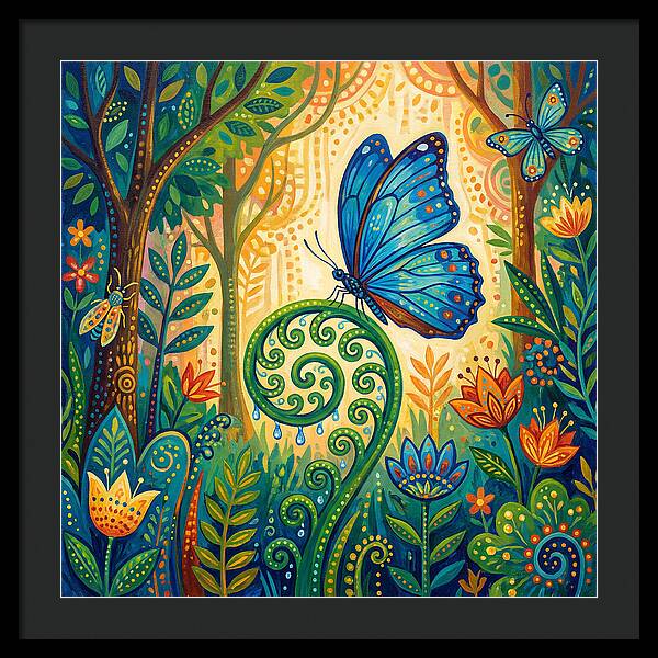 Blue Morpho Butterfly Dance