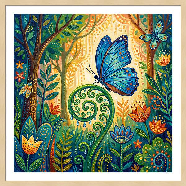 Blue Morpho Butterfly Dance