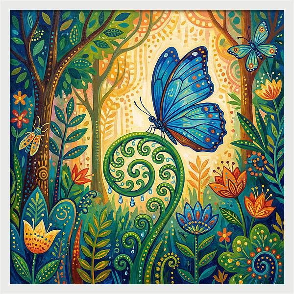 Blue Morpho Butterfly Dance