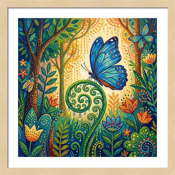 Blue Morpho Butterfly Dance
