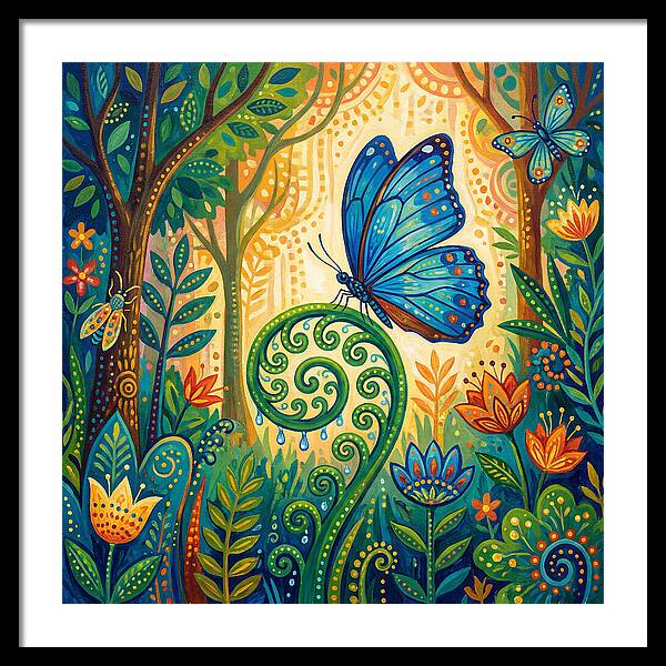 Blue Morpho Butterfly Dance