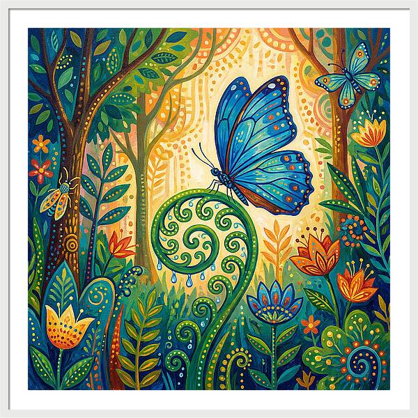 Blue Morpho Butterfly Dance