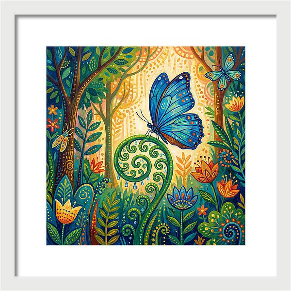 Blue Morpho Butterfly Dance