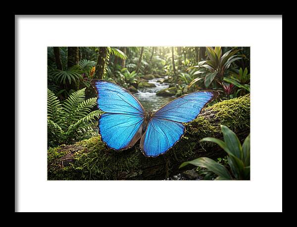 Blue Morpho Butterfly Elegance
