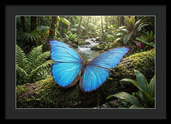 Blue Morpho Butterfly Elegance