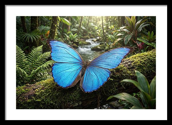 Blue Morpho Butterfly Elegance