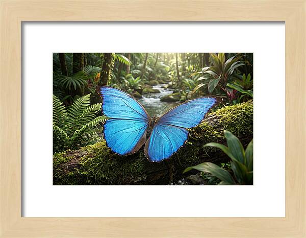 Blue Morpho Butterfly Elegance