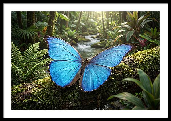 Blue Morpho Art