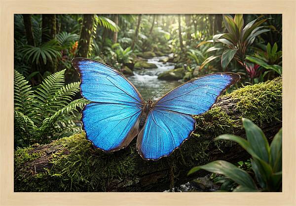 Blue Morpho Butterfly Elegance