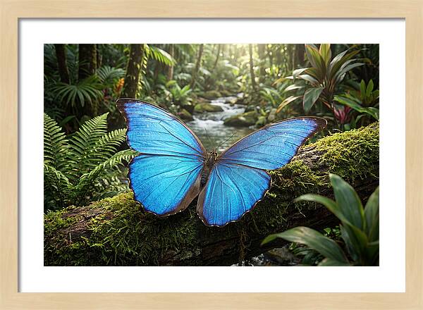 Blue Morpho Butterfly Elegance