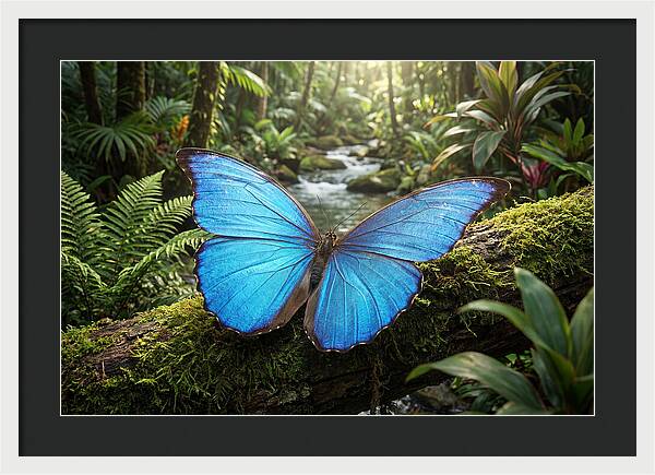 Blue Morpho Butterfly Elegance
