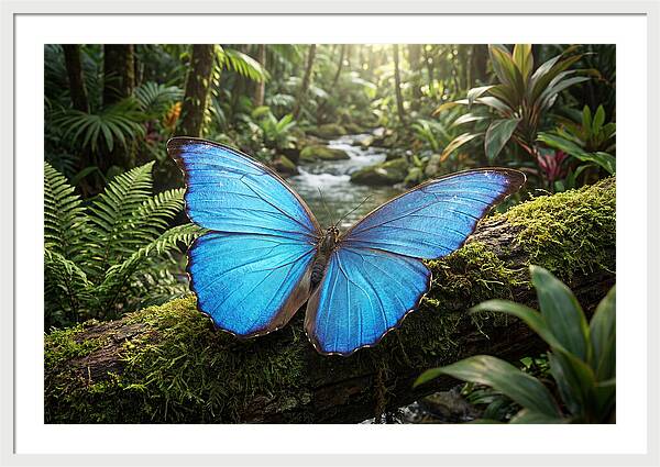 Blue Morpho Butterfly Elegance